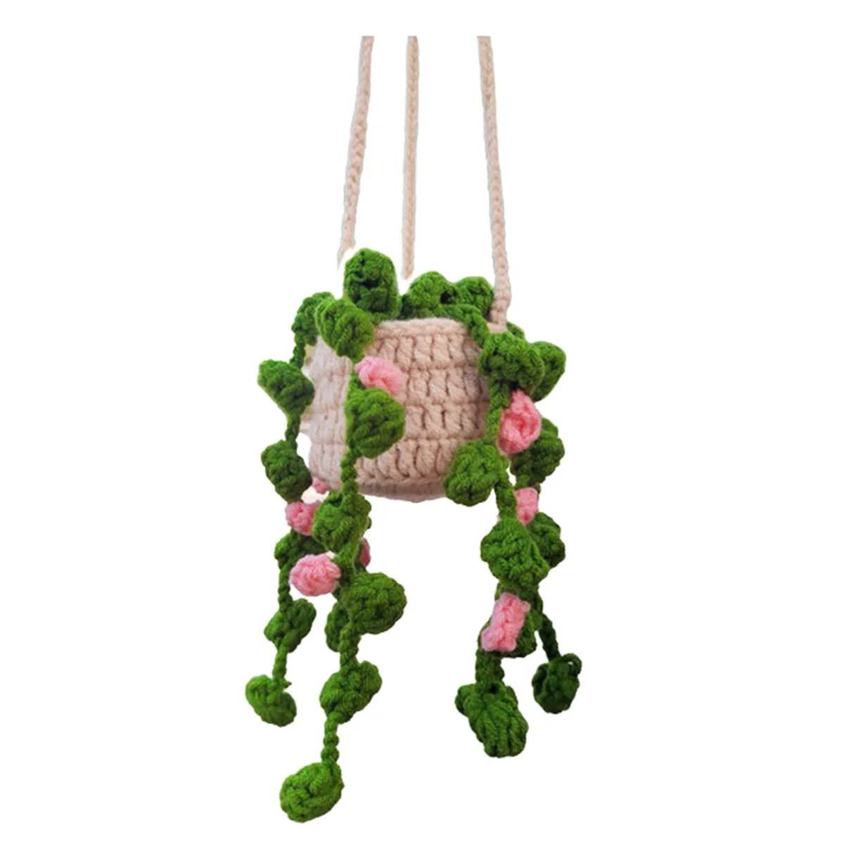 Rearview Mirror Pendant Cute Potted Plants Crochet Car Mirror Hand Knitted Plant Hanging Ornaments Car Accessories
Rearview Mirror Pendant Cute Potted Plants Crochet Car Mirror Hand Knitted Plant Hanging Ornaments Car Accessories