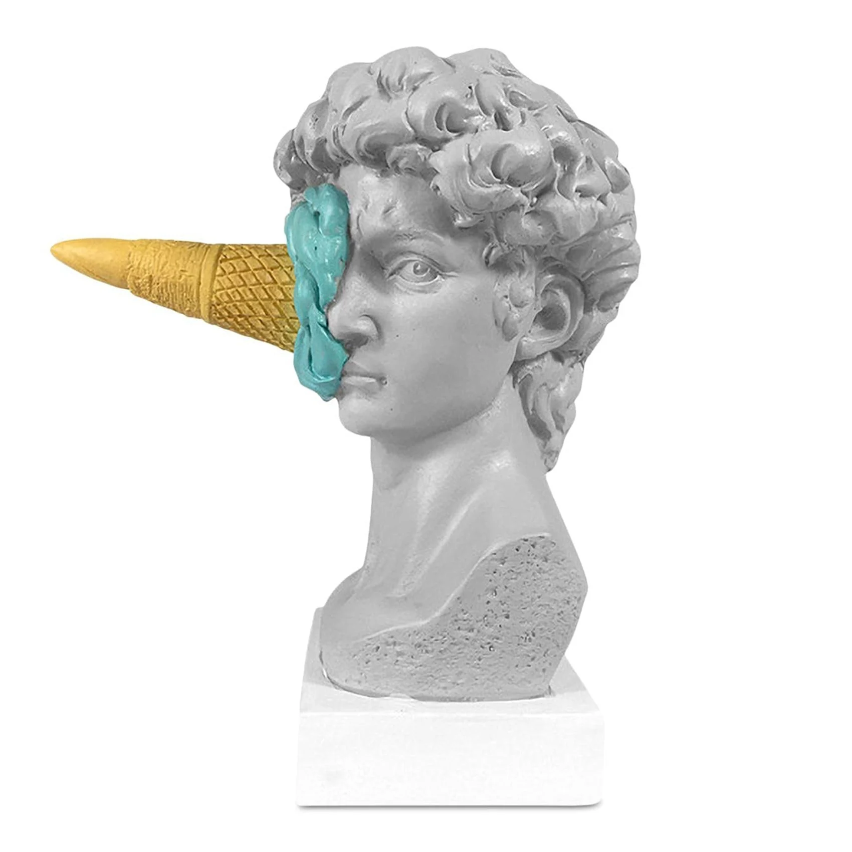 Ice Cream Smashing David Statue European Modern Simple David Head Bust Statue Bedroom Living Room Porch Desktop Decor A
Ice Cream Smashing David Statue European Modern Simple David Head Bust Statue Bedroom Living Room Porch Desktop Decor A