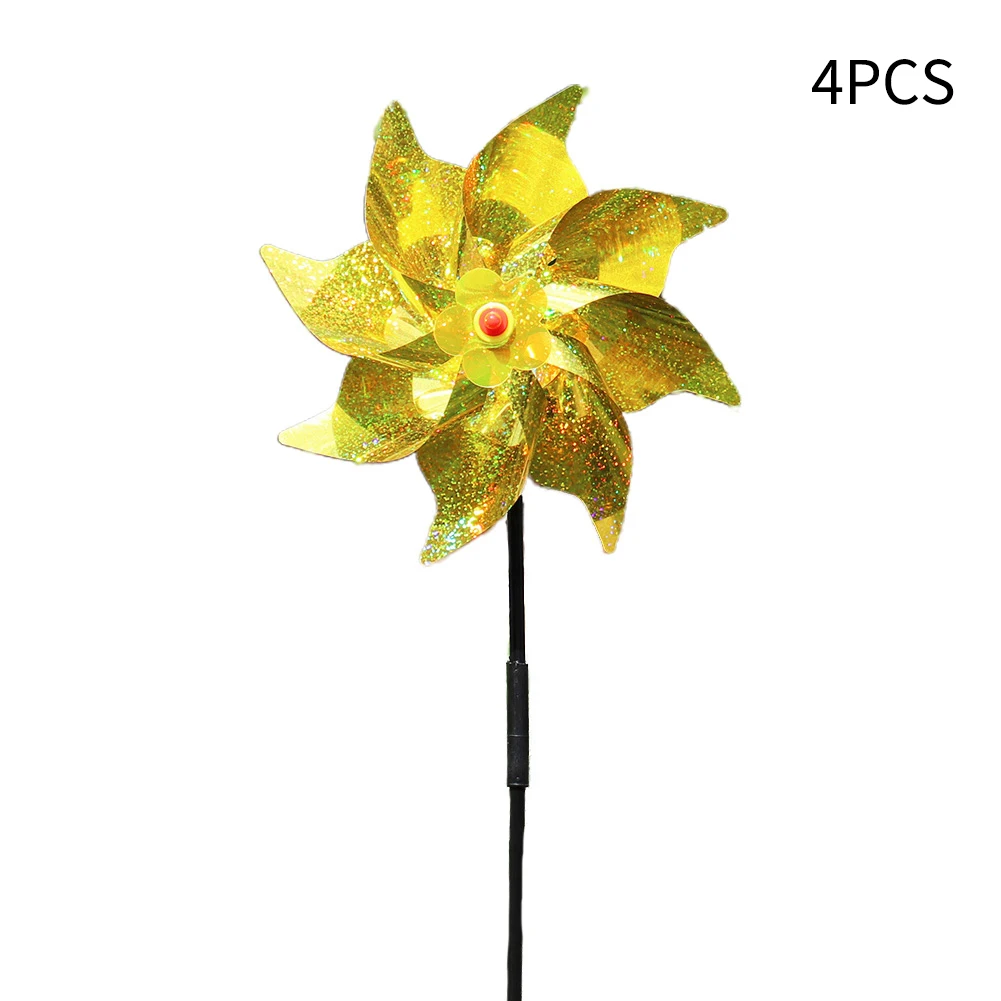 4* Bird Reflective Pinwheel Repellent Windmill Reflective Pinwheel Bird Protection Pigeon Protect Garden Plant Flower Lawn Decor
4* Bird Reflective Pinwheel Repellent Windmill Reflective Pinwheel Bird Protection Pigeon Protect Garden Plant Flower Lawn Decor