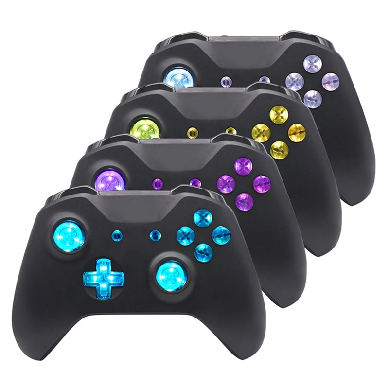 H7JA Multi-Colors Luminated D-pad Thumbsticks Face Buttons LED Kit for Xbox One S Controller 8 Color Touch Control Classical 
H7JA Multi-Colors Luminated D-pad Thumbsticks Face Buttons LED Kit for Xbox One S Controller 8 Color Touch Control Classical