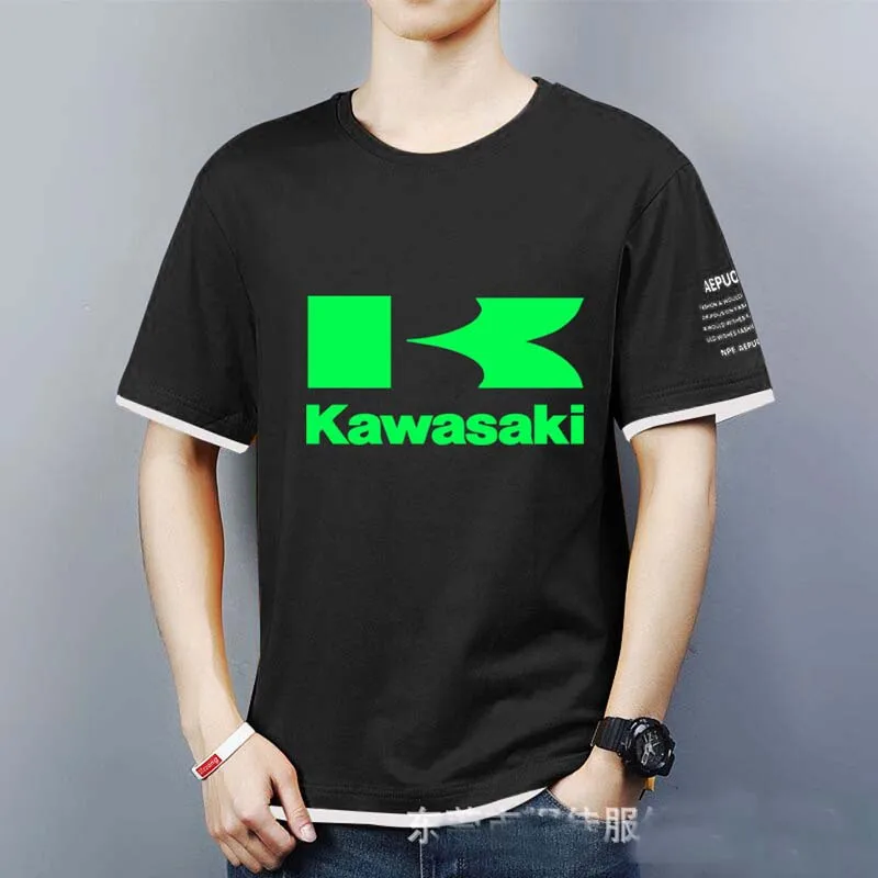 Mens Short Sleeve for Kawasaki Car Logo T-shirt Summer casual male solid colour Cotton T shirts Fashion Hip Hop Harajuku Clothes
Mens Short Sleeve for Kawasaki Car Logo T-shirt Summer casual male solid colour Cotton T shirts Fashion Hip Hop Harajuku Clothes