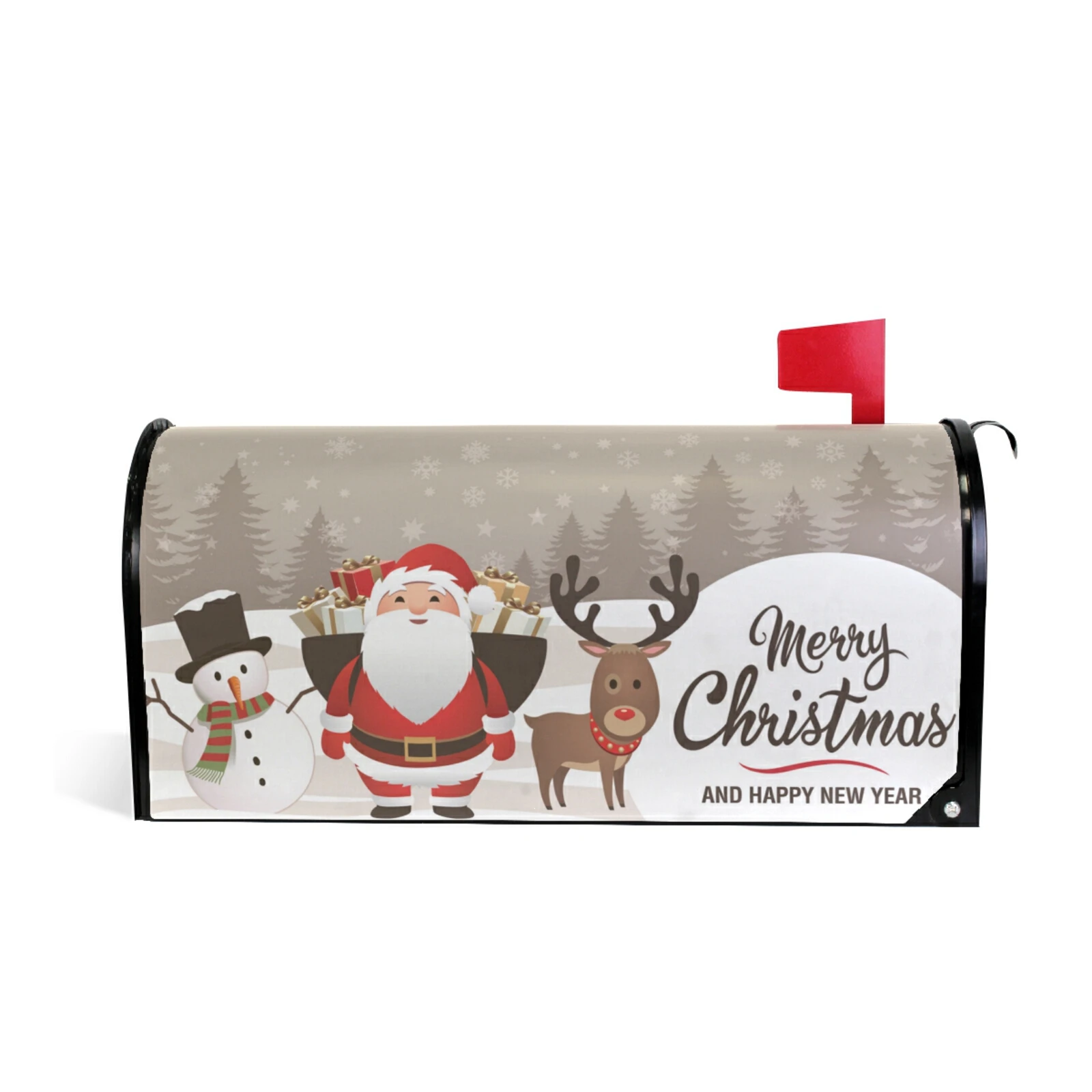 Merry Christmas Santa Claus Xmas Magnetic Mailbox Cover Standard Size Post Letter Box Cover Outdoor Garden Decor Mailbox Wrap
Merry Christmas Santa Claus Xmas Magnetic Mailbox Cover Standard Size Post Letter Box Cover Outdoor Garden Decor Mailbox Wrap
