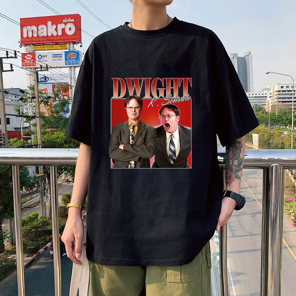 Dwight Schrute Homage TV Show US The Office Michael Scott American Summer Short Sleeve Thin Loose Casual Men T-shirt Oversized
Dwight Schrute Homage TV Show US The Office Michael Scott American Summer Short Sleeve Thin Loose Casual Men T-shirt Oversized