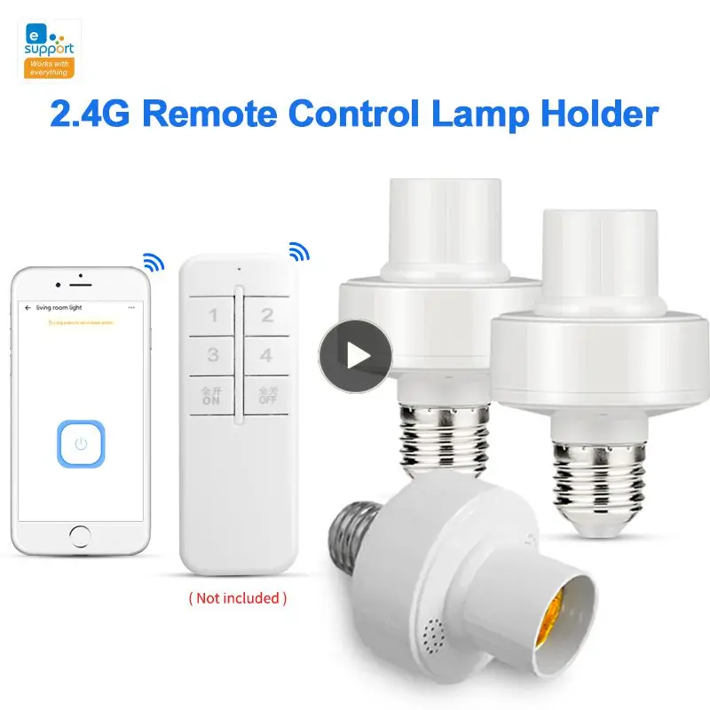 

Light Bulb Holder Remote Control Wireless Led Lamp Holder Base Protocol App Control Basic 2.4g E27 Lamp Holder