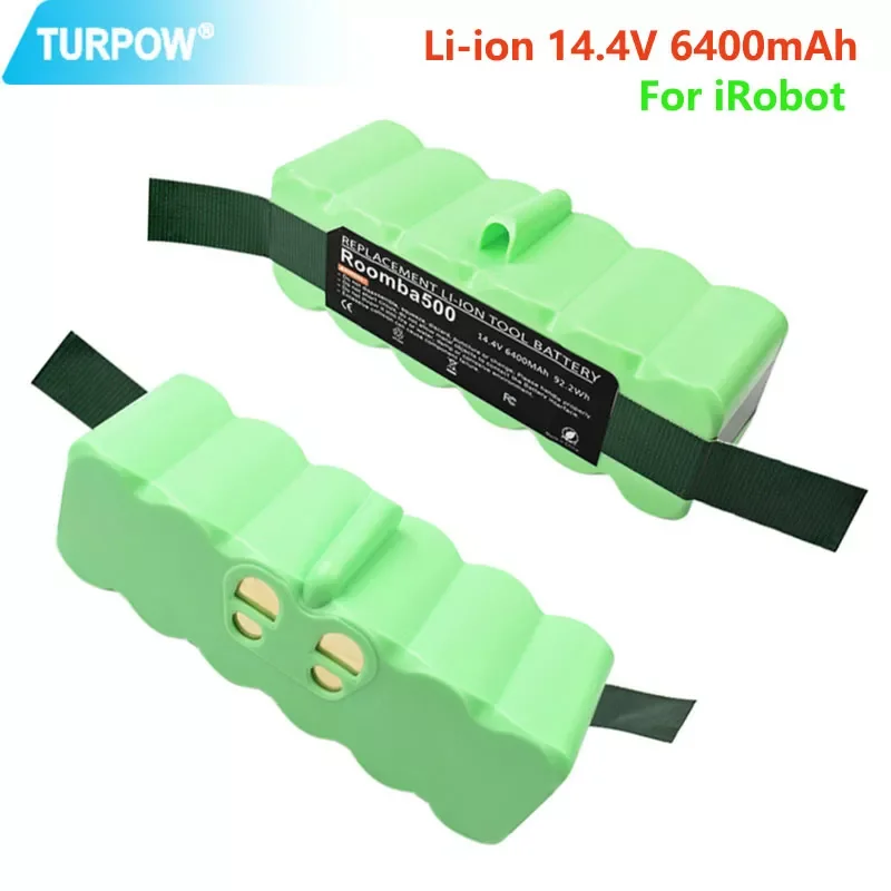 14.4V 6400mAh Li-ion Rechargeable Battery For iRobot Roomba 500 550 620 650 760 770 800 series vacuum cleaner battery
14.4V 6400mAh Li-ion Rechargeable Battery For iRobot Roomba 500 550 620 650 760 770 800 series vacuum cleaner battery