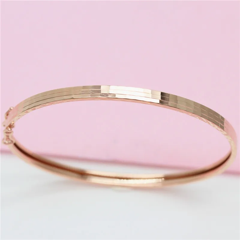 Classic 585 Purple Gold Plated 14K Rose Gold Glossy Bracelet for Women Fashion Elegant Glamour Party Jewelry Accessories
Classic 585 Purple Gold Plated 14K Rose Gold Glossy Bracelet for Women Fashion Elegant Glamour Party Jewelry Accessories