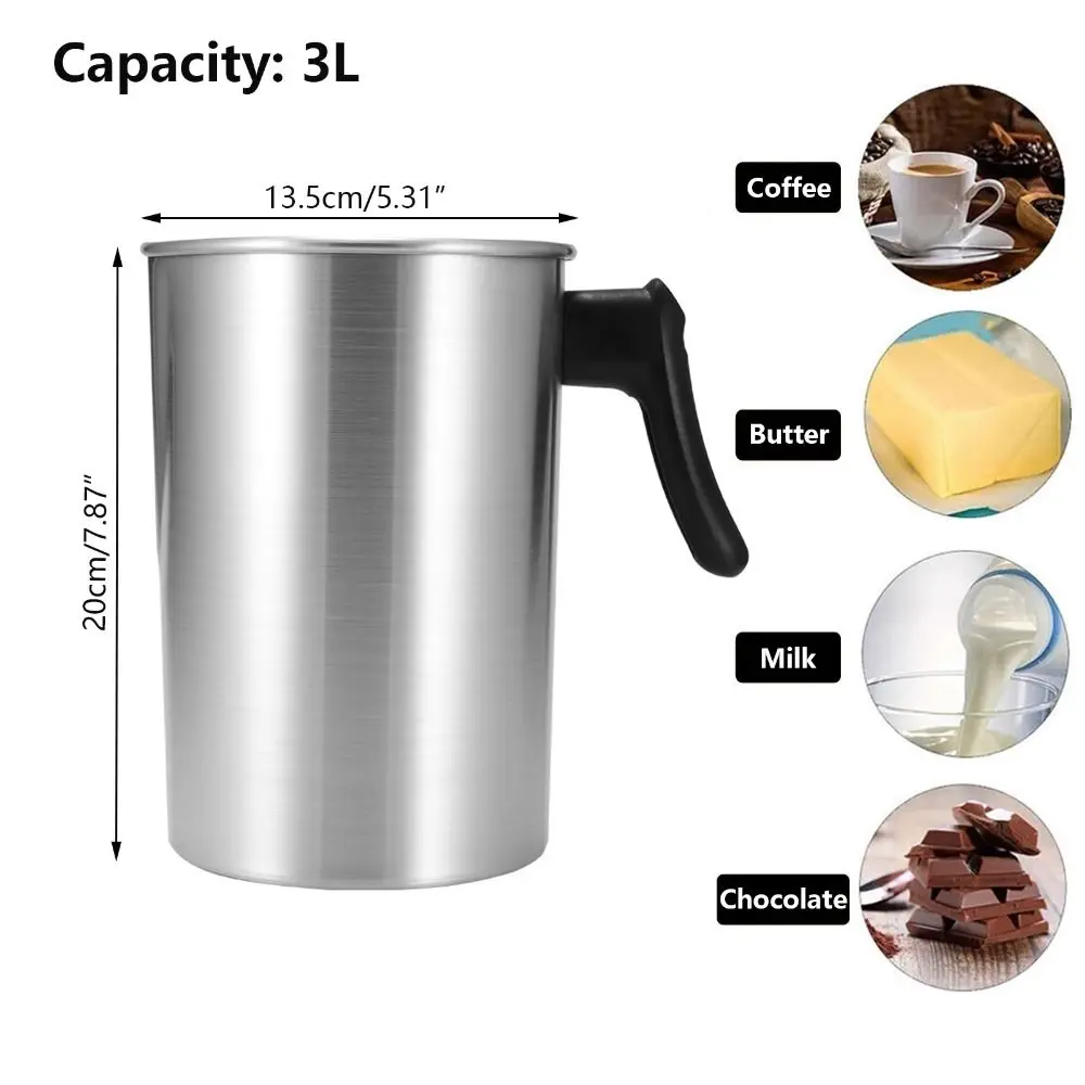 

1.2L/3L Durable Melt Tool Pouring DIY Wax Cup Pitcher Jug Soap Chocolate Making Candle Melting Pot