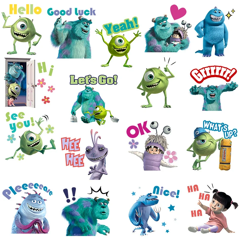 Anime Disney Monsters, Inc.Patches for Clothing DIY Heat Transfer Printed Sticker Jeans Press Appliqued Decoration Iron on Decal
Anime Disney Monsters, Inc.Patches for Clothing DIY Heat Transfer Printed Sticker Jeans Press Appliqued Decoration Iron on Decal