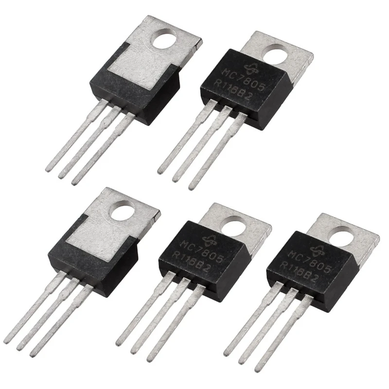 5 Pcs 3 Terminals 1.5A 5V L7805CV Postive Voltage Regulators
5 Pcs 3 Terminals 1.5A 5V L7805CV Postive Voltage Regulators