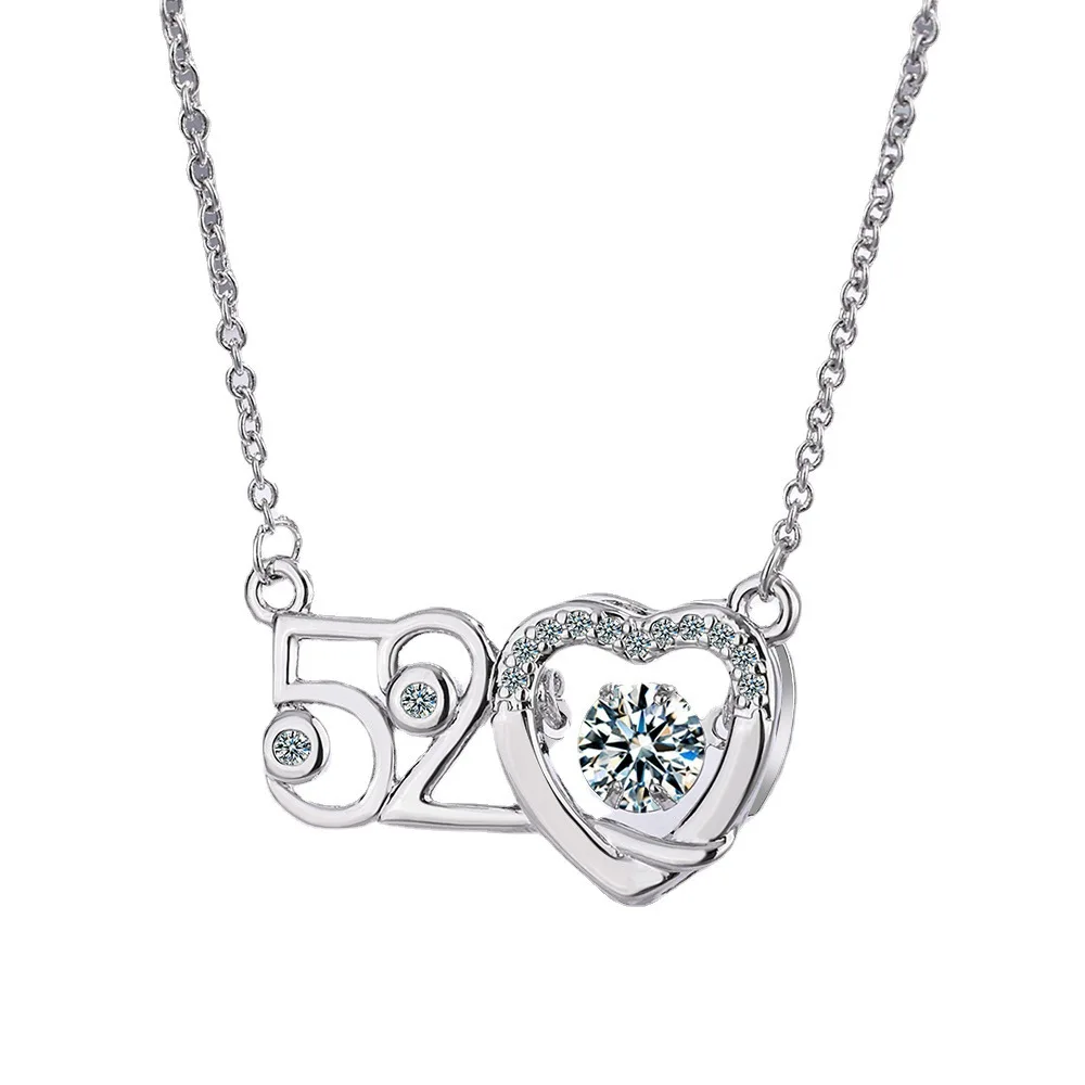 520 Necklace for Women's Neck Chain Fashion Luxury Quality Jewelry Couple Choker Pendant Original Design Gift for Girl Friend
520 Necklace for Women's Neck Chain Fashion Luxury Quality Jewelry Couple Choker Pendant Original Design Gift for Girl Friend