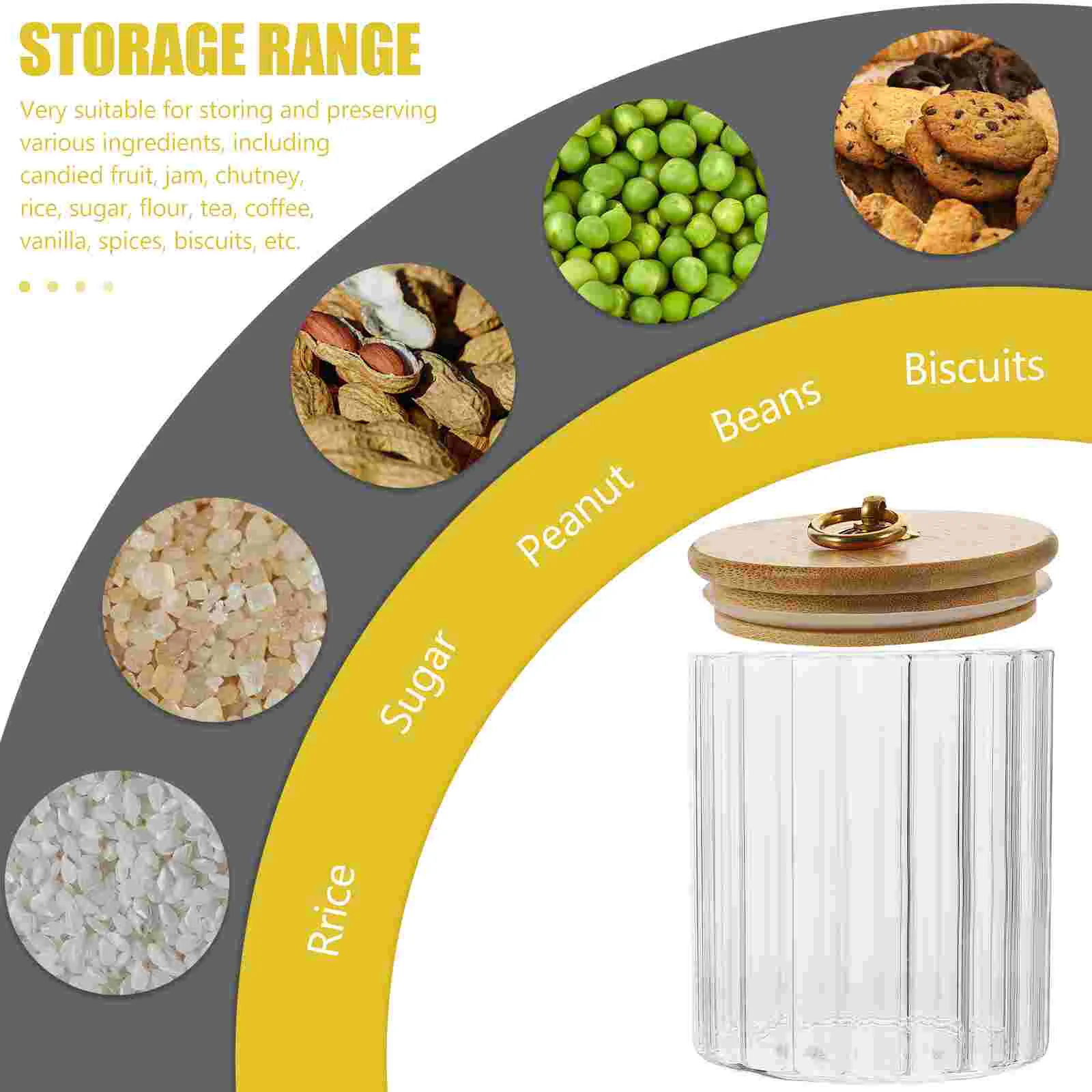 Honey Pot Sealed Tea Canister Grain Storage Jar Glass Canisters With Bamboo Lids Kitchen
Honey Pot Sealed Tea Canister Grain Storage Jar Glass Canisters With Bamboo Lids Kitchen