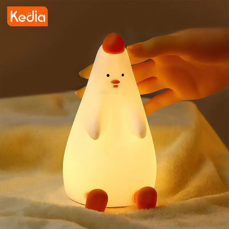 Bedside Lamp Portable Rechargeable Soft Night Light Kawai Creative Chick Night Light Children Kids Bedroom Room Decor Gift Cute
Bedside Lamp Portable Rechargeable Soft Night Light Kawai Creative Chick Night Light Children Kids Bedroom Room Decor Gift Cute