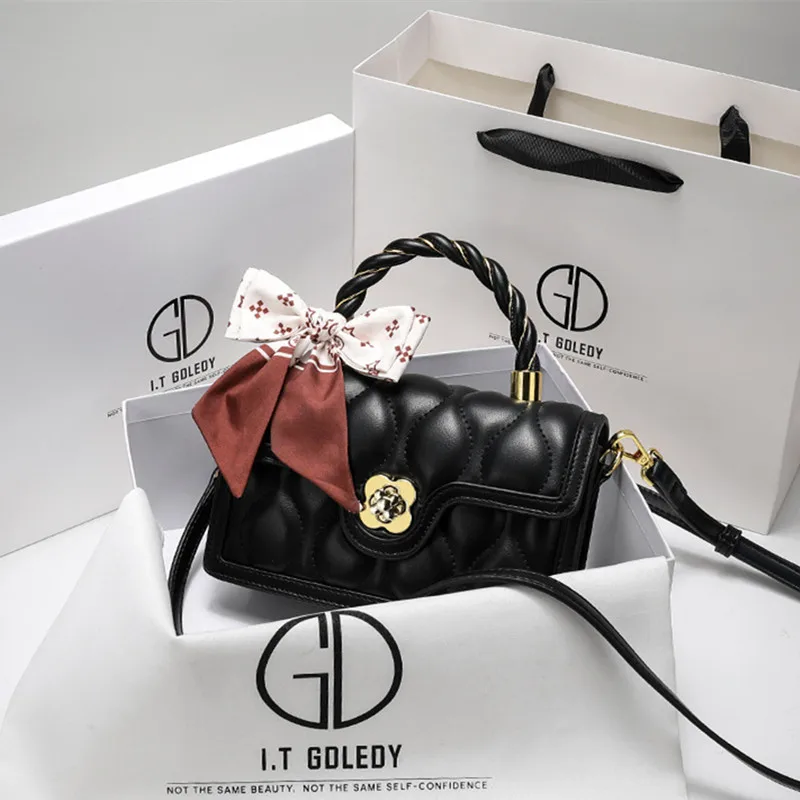 

Top Quality New Genuine Leather Fashion Solid Color Senior Sense Commuting One Shoulder Oblique Span Handbag Purse and Handbags