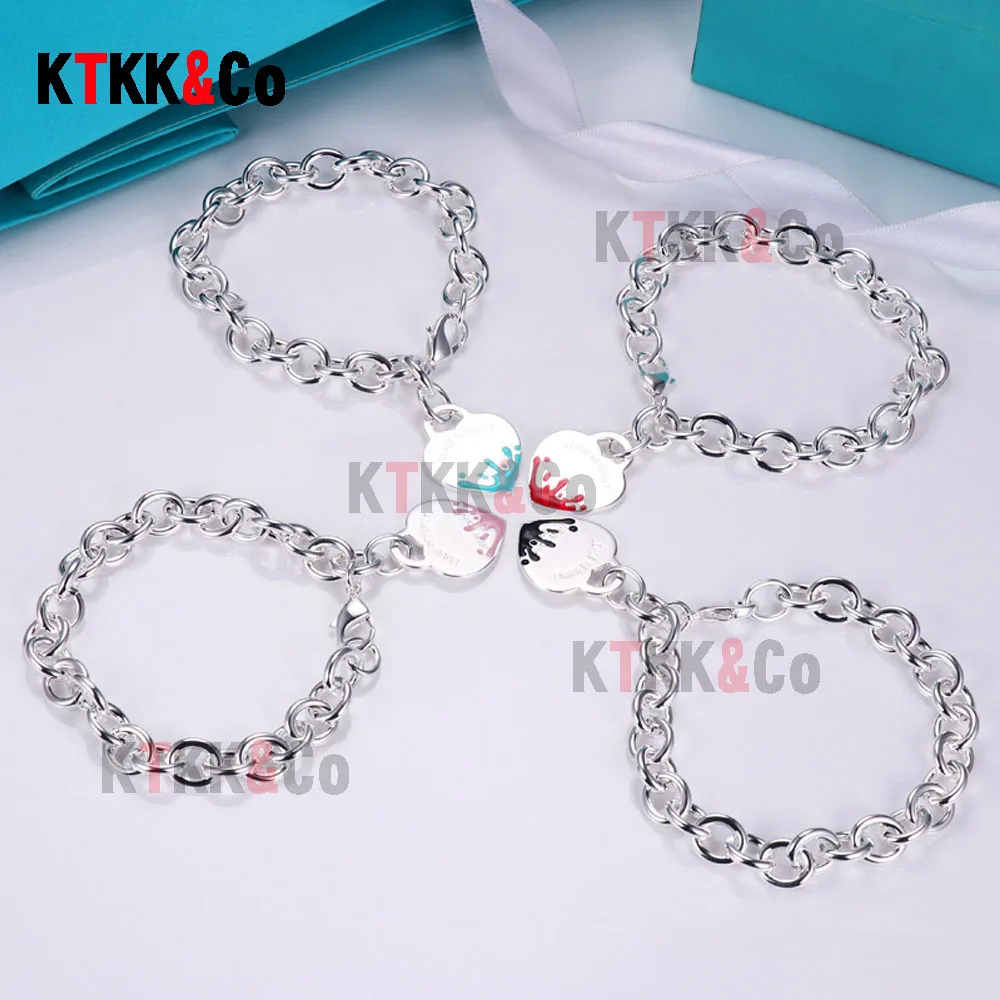 Fashion High Quality 100% 925 Sterling Silver Classic Graffiti Heart shaped Bracelet Women's Luxury Jewelry Christmas Bracelet
Fashion High Quality 100% 925 Sterling Silver Classic Graffiti Heart shaped Bracelet Women's Luxury Jewelry Christmas Bracelet
