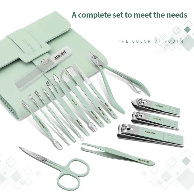 12/16 Pcs Nail Clippers Set Beauty Tools Nail Scissors Manicure Beauty Pliers Pedicure Tools Ear Digging Dead Skin Kit Wholesale
12/16 Pcs Nail Clippers Set Beauty Tools Nail Scissors Manicure Beauty Pliers Pedicure Tools Ear Digging Dead Skin Kit Wholesale