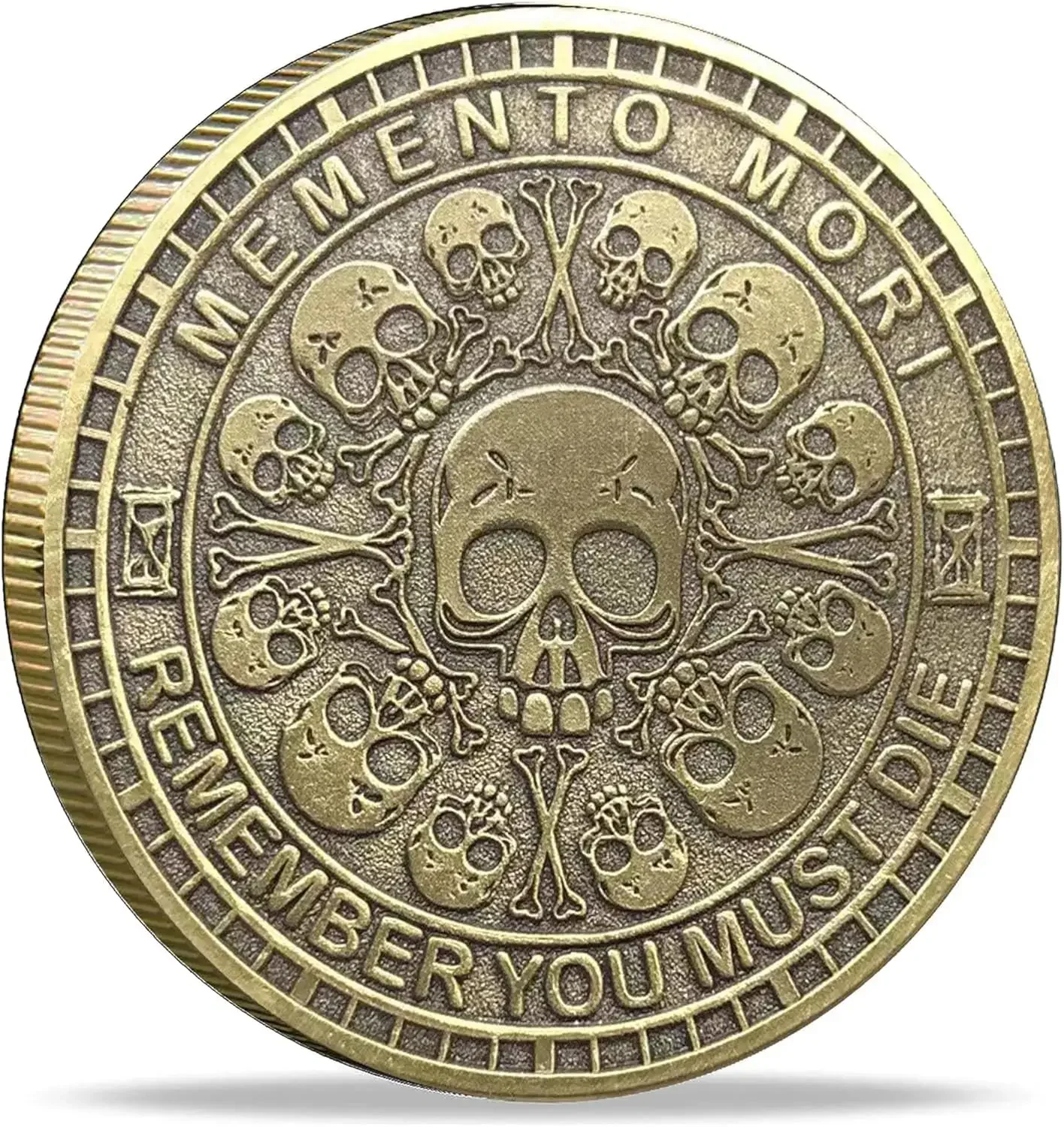 Металлическая монета Memento Mori Valenki Design
Металлическая монета Memento Mori Valenki Design