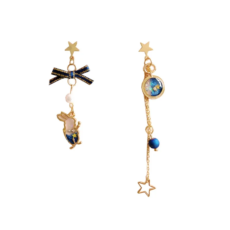 Sweet Rabbit Bowknot Asymmetric Clip Earrings for Girls Multi Beads Long Chain Earrings
Sweet Rabbit Bowknot Asymmetric Clip Earrings for Girls Multi Beads Long Chain Earrings