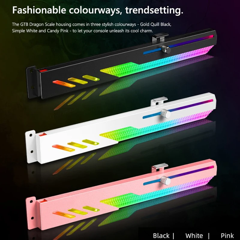 Dragonscale GT8 Vertical GPU Support Bracket Colorful 5V A-RGB Bracket Computer Graphics Video Card Stand GPU Holder
Dragonscale GT8 Vertical GPU Support Bracket Colorful 5V A-RGB Bracket Computer Graphics Video Card Stand GPU Holder