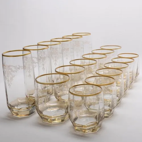 18 piece Water Cup Pad (Gilded-Lusterware-Decorated) lux water cup pad water cup cold drink iced water 1. Quality home kitchen
18 piece Water Cup Pad (Gilded-Lusterware-Decorated) lux water cup pad water cup cold drink iced water 1. Quality home kitchen