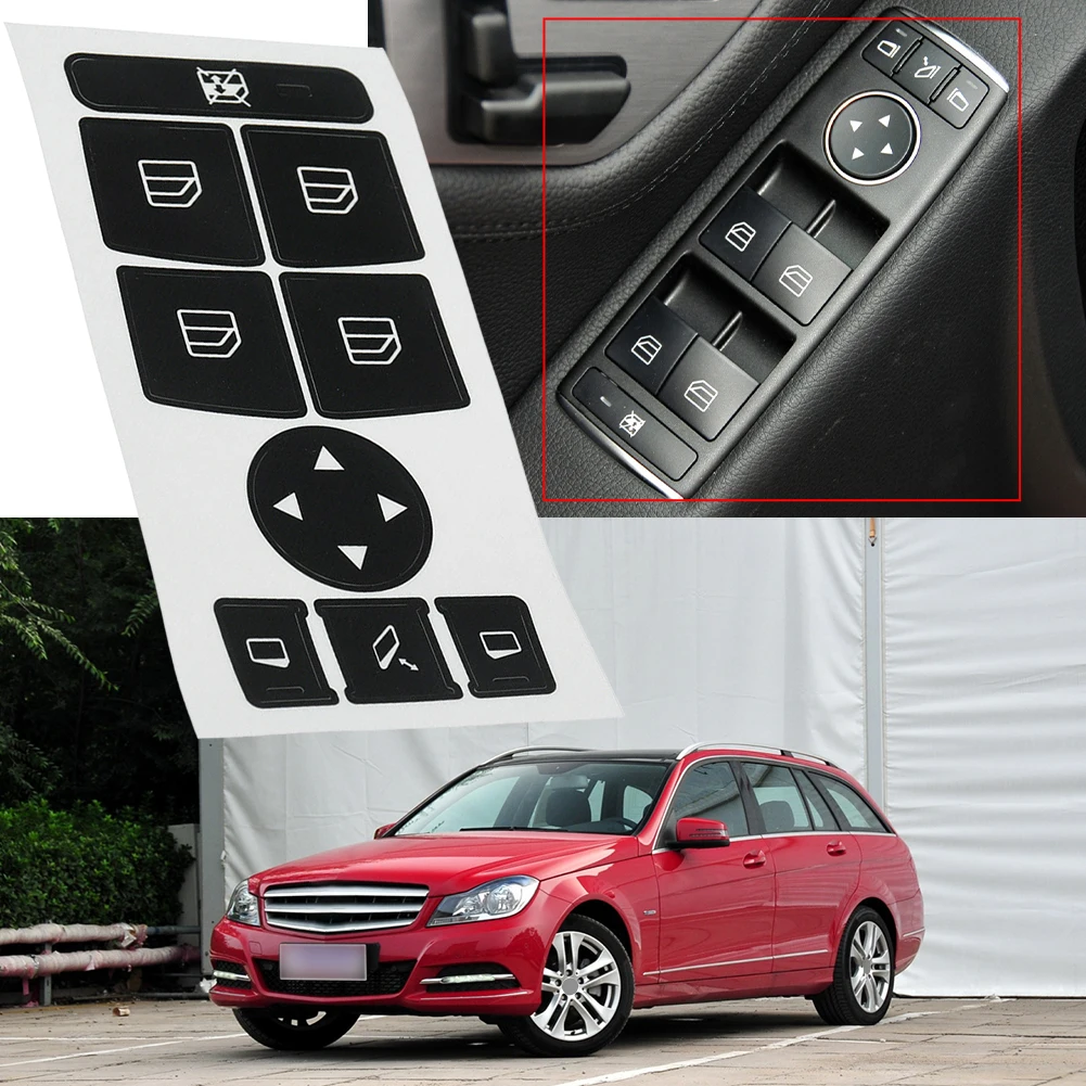 Car Switch Knob Repair Sticker For Mercedes-Benz W204 2007-2014 Sticker Button Repair Sticker Matte Black PVC Auto Accessories
Car Switch Knob Repair Sticker For Mercedes-Benz W204 2007-2014 Sticker Button Repair Sticker Matte Black PVC Auto Accessories