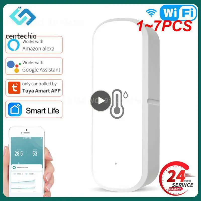 1~7PCS Tuya WiFi/ZigBee Smart Temperature Humidity Sensor Smart Home Temperature Sensors Works With Alexa Google Assistant Smart
1~7PCS Tuya WiFi/ZigBee Smart Temperature Humidity Sensor Smart Home Temperature Sensors Works With Alexa Google Assistant Smart
