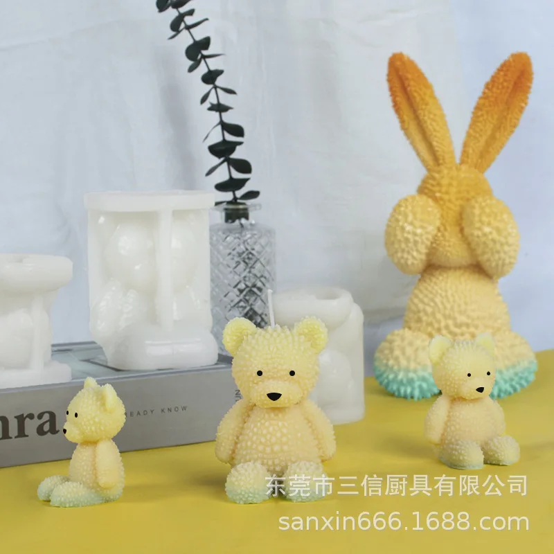 Cute Bear Candle Silicone Mold Gypsum form Carving Art Aromatherapy Plaster Home Decoration Mold Wedding Gift Handmade
Cute Bear Candle Silicone Mold Gypsum form Carving Art Aromatherapy Plaster Home Decoration Mold Wedding Gift Handmade