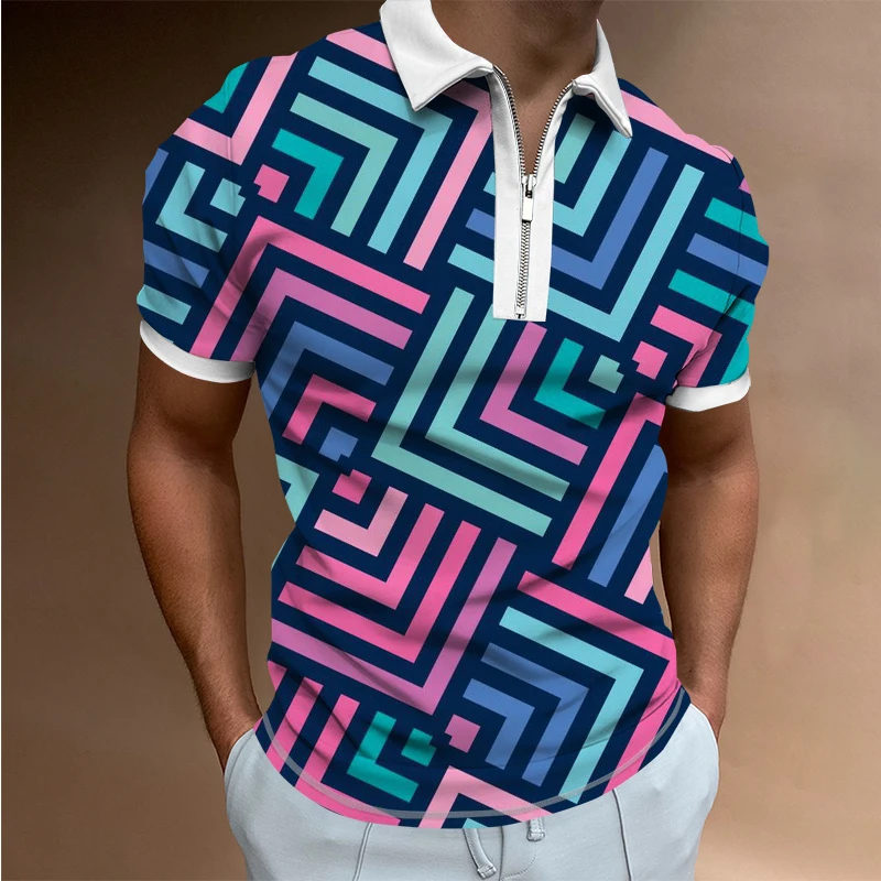 2022 summer new men's T-shirt fashion street style casual lapel POLO shirt retro cool zipper short sleeve
2022 summer new men's T-shirt fashion street style casual lapel POLO shirt retro cool zipper short sleeve