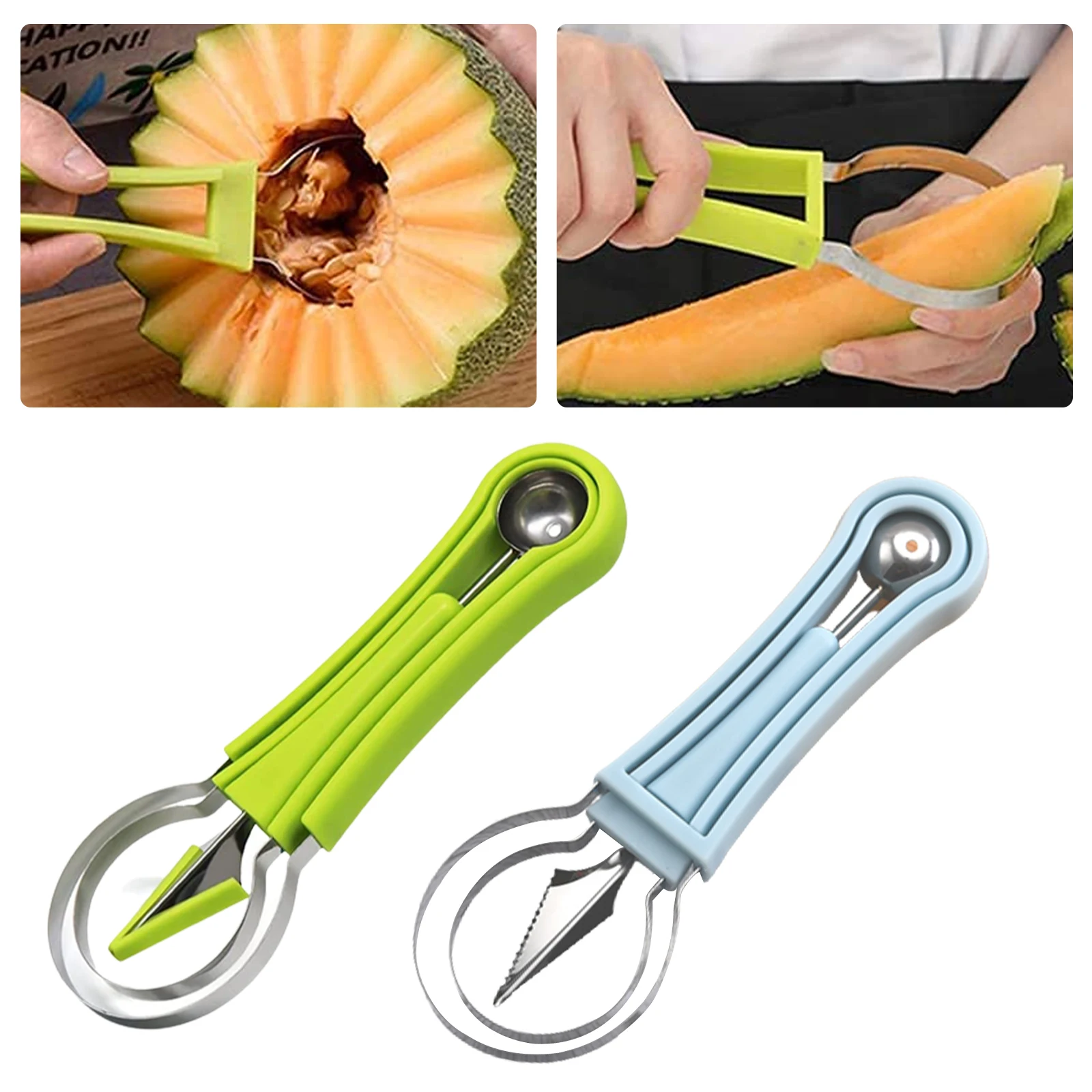 4 In 1 Stainless Steel Fruit Tool Set Carving Knife Fruit Watermelon Ball Digging Spoon Practical Kitchen Carving Separator Tool
4 In 1 Stainless Steel Fruit Tool Set Carving Knife Fruit Watermelon Ball Digging Spoon Practical Kitchen Carving Separator Tool