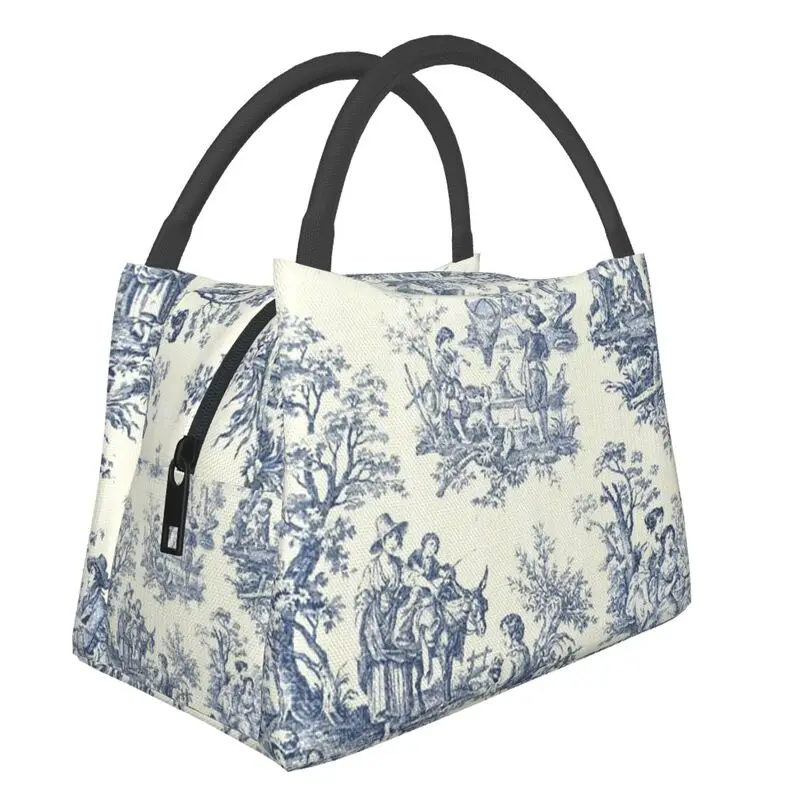 Powder Blue French Toile Picnic Designs Insulated Lunch Bag for Women Leakproof Cooler Thermal Lunch Box Beach Camping Travel
Powder Blue French Toile Picnic Designs Insulated Lunch Bag for Women Leakproof Cooler Thermal Lunch Box Beach Camping Travel