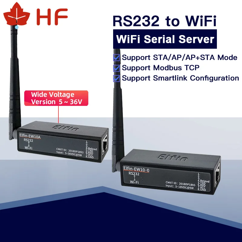 

Наименьший родственный-0, беспроводные сетевые устройства, Modbus, TPC, IP, функция RJ45, RS232 для последовательного сервера Wi-Fi