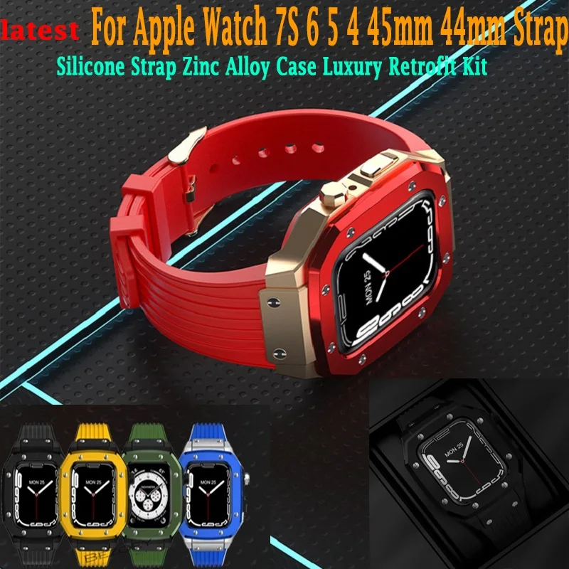 Luxury Retrofit Kit for Apple Watch Bands IWatch 7 6 5SE 45 44mm Bands Zinc Alloy Case Frame Accessories for IWatch Series Bands
Luxury Retrofit Kit for Apple Watch Bands IWatch 7 6 5SE 45 44mm Bands Zinc Alloy Case Frame Accessories for IWatch Series Bands
