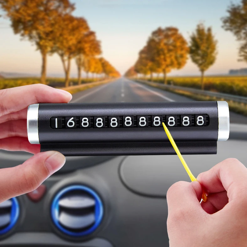 Temporary Car Parking Card Telephone Number Plate Car Sticker Rotatable Card Park Stop Plate Car Styling Auto Accessories
Temporary Car Parking Card Telephone Number Plate Car Sticker Rotatable Card Park Stop Plate Car Styling Auto Accessories