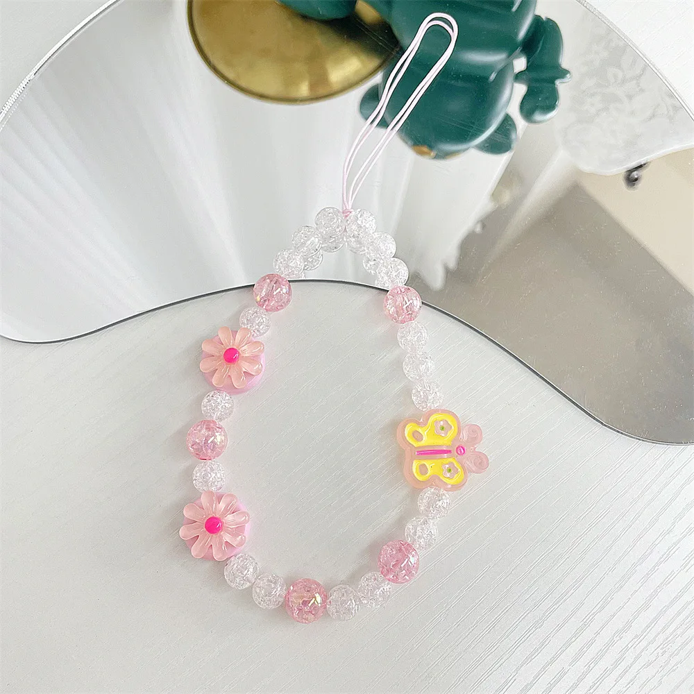 2022 Trendy Mobile Phone Chain Women Colorful Flower Beads Phone Case Pendant Bracelet Anti-lost Lanyard Phone Jewelry Girl Gift
2022 Trendy Mobile Phone Chain Women Colorful Flower Beads Phone Case Pendant Bracelet Anti-lost Lanyard Phone Jewelry Girl Gift