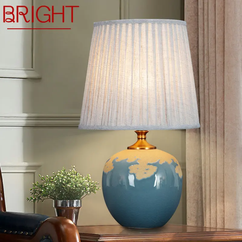 BRIGHT Nordic Luxury Creative Ceramics Table Lamp LED Modern Blue Dimming Bedside Light for Desk Decor Bedroom
BRIGHT Nordic Luxury Creative Ceramics Table Lamp LED Modern Blue Dimming Bedside Light for Desk Decor Bedroom