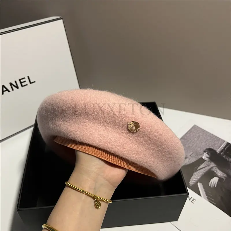 Women Girl Beret Warm Wool Crystal Winter Beanie Hat Cap Vintage Plain Beret Hats Solid Color Elegant Lady Winter Caps
Women Girl Beret Warm Wool Crystal Winter Beanie Hat Cap Vintage Plain Beret Hats Solid Color Elegant Lady Winter Caps