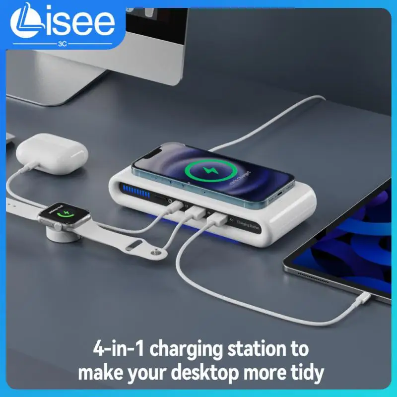 4 In 1 Usb Type C Fast Charger With Ambient Light 15w Wireless Charger Multifunctional Charging Dock Station Charging Pad
4 In 1 Usb Type C Fast Charger With Ambient Light 15w Wireless Charger Multifunctional Charging Dock Station Charging Pad
