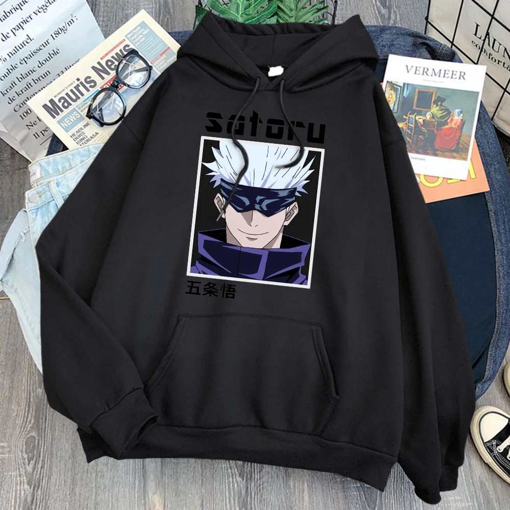 Модные толстовки с аниме принтом juдзютсу Kaisen Harajuku Gojo Satoru Мультяшные свободные свитшоты с капюшоном мужская Весенняя уличная одежда из хлоп...
Модные толстовки с аниме принтом juдзютсу Kaisen Harajuku Gojo Satoru Мультяшные свободные свитшоты с капюшоном мужская Весенняя уличная одежда из хлоп...