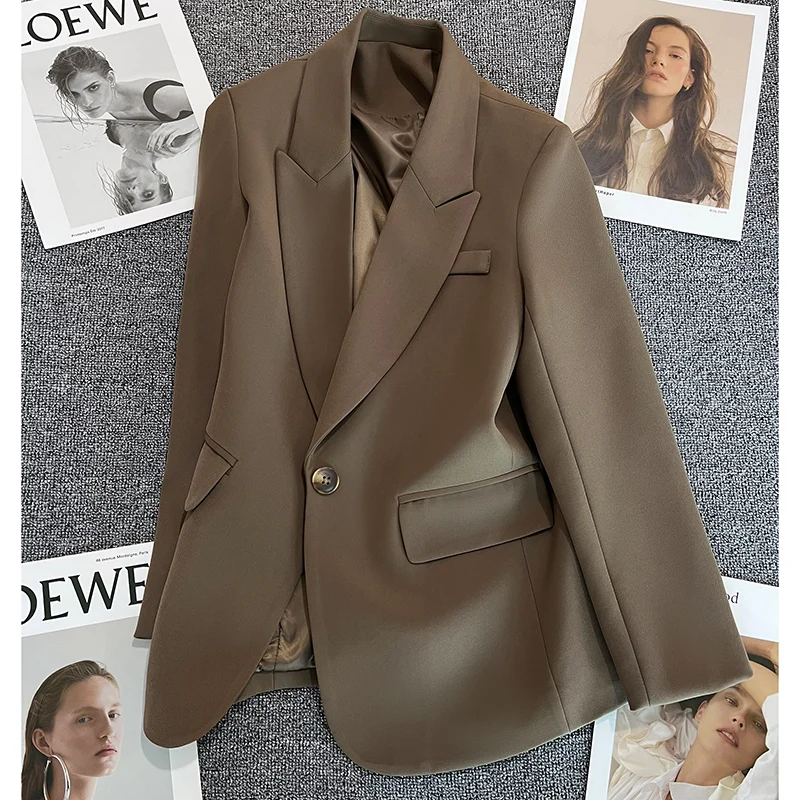 2023 Women Chic Loose Long Blazer Jacket V Neck Pockets Office Lady Fashion Jackets Female Elegant Outwear blazer women
2023 Women Chic Loose Long Blazer Jacket V Neck Pockets Office Lady Fashion Jackets Female Elegant Outwear blazer women
