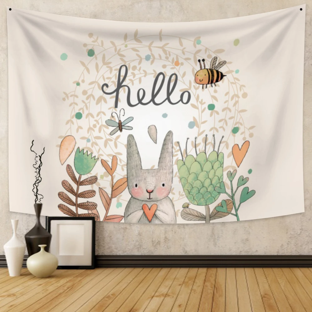 Simple Love Heart Rabbit Bee Tapestry Wall Hanging Aesthetics Tapestry Decoration Art for Bedroom Living Room Dorm Home Decor
Simple Love Heart Rabbit Bee Tapestry Wall Hanging Aesthetics Tapestry Decoration Art for Bedroom Living Room Dorm Home Decor