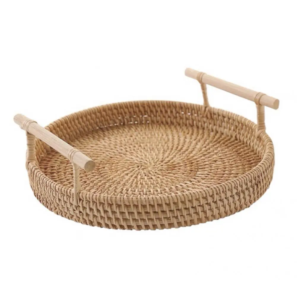 Wear Resistant Tightly Woven Anti-deformed Enjoy Refreshments Wicker Serving Tray Severing Tray for Household
Wear Resistant Tightly Woven Anti-deformed Enjoy Refreshments Wicker Serving Tray Severing Tray for Household