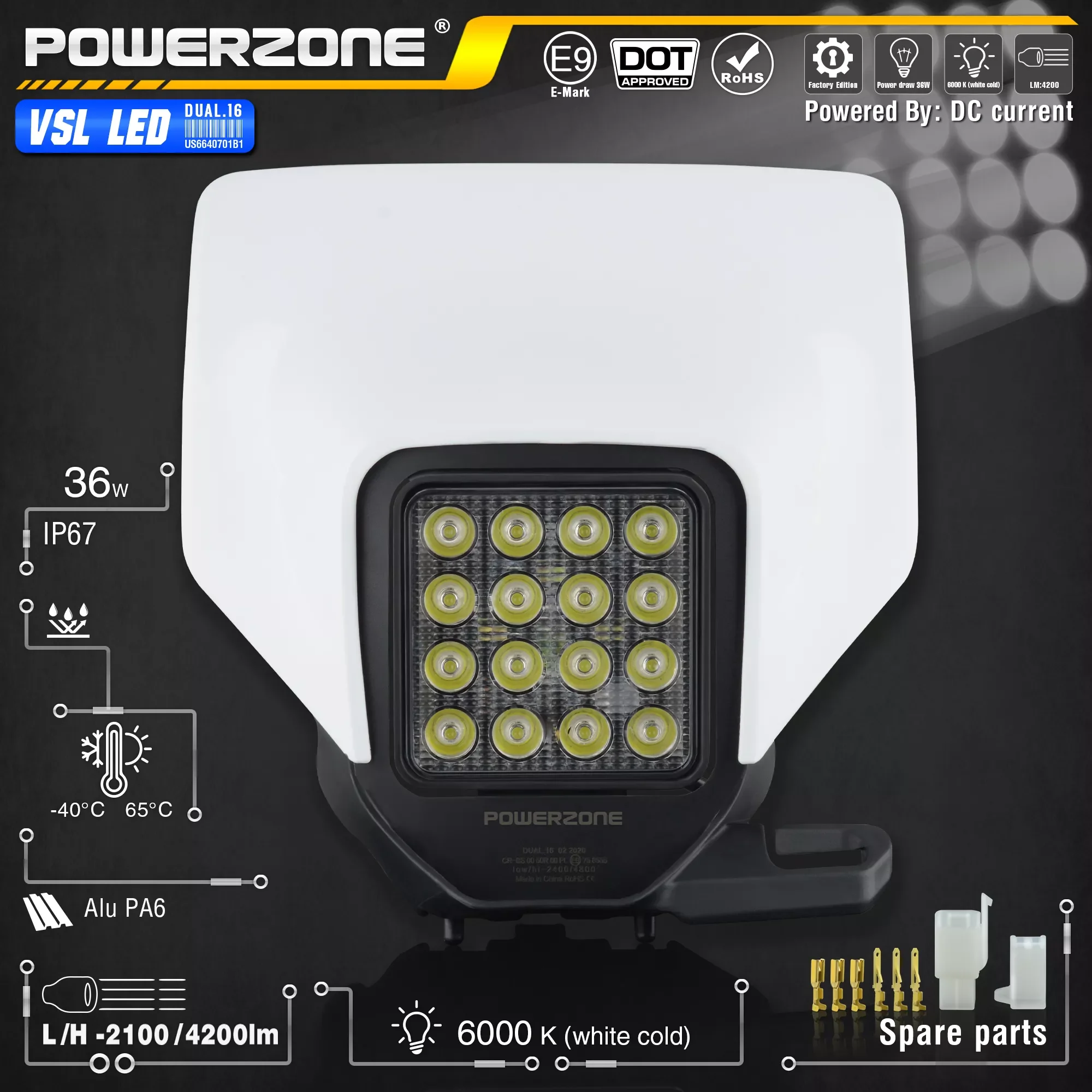 NEW2023 PowerZone Motorcycle LED Headlight Headlamp Light Supermoto Fairing For Husqvarna FC TC FE TE MX Dirt Bike Enduro LED H
NEW2023 PowerZone Motorcycle LED Headlight Headlamp Light Supermoto Fairing For Husqvarna FC TC FE TE MX Dirt Bike Enduro LED H