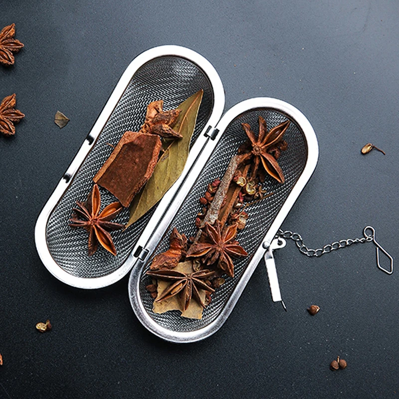 Stainless Steel Cooking Spices Infuser Fine Mesh Loose Tea Herbal Strainer Filter with Extended Chain Kitchen Seasoning Balls
Stainless Steel Cooking Spices Infuser Fine Mesh Loose Tea Herbal Strainer Filter with Extended Chain Kitchen Seasoning Balls