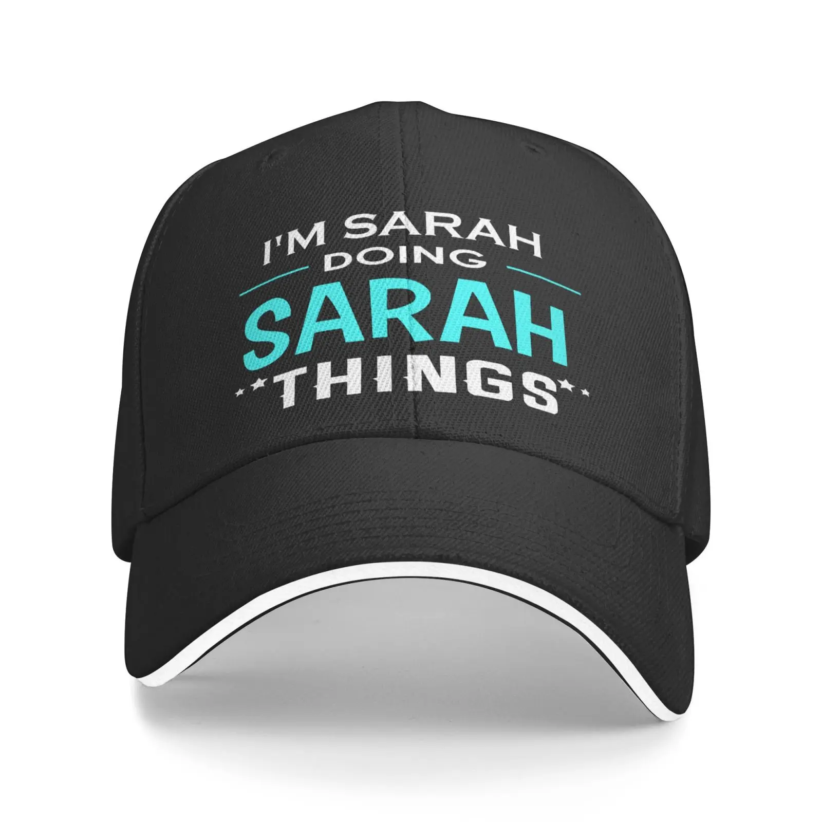 I'M Sarah Doing Sarah Things First Men's Caps Cap Male Streetwear Knit Hat Hats Women's Baseball Cap Cowgirl Cowboy Cap Female
I'M Sarah Doing Sarah Things First Men's Caps Cap Male Streetwear Knit Hat Hats Women's Baseball Cap Cowgirl Cowboy Cap Female