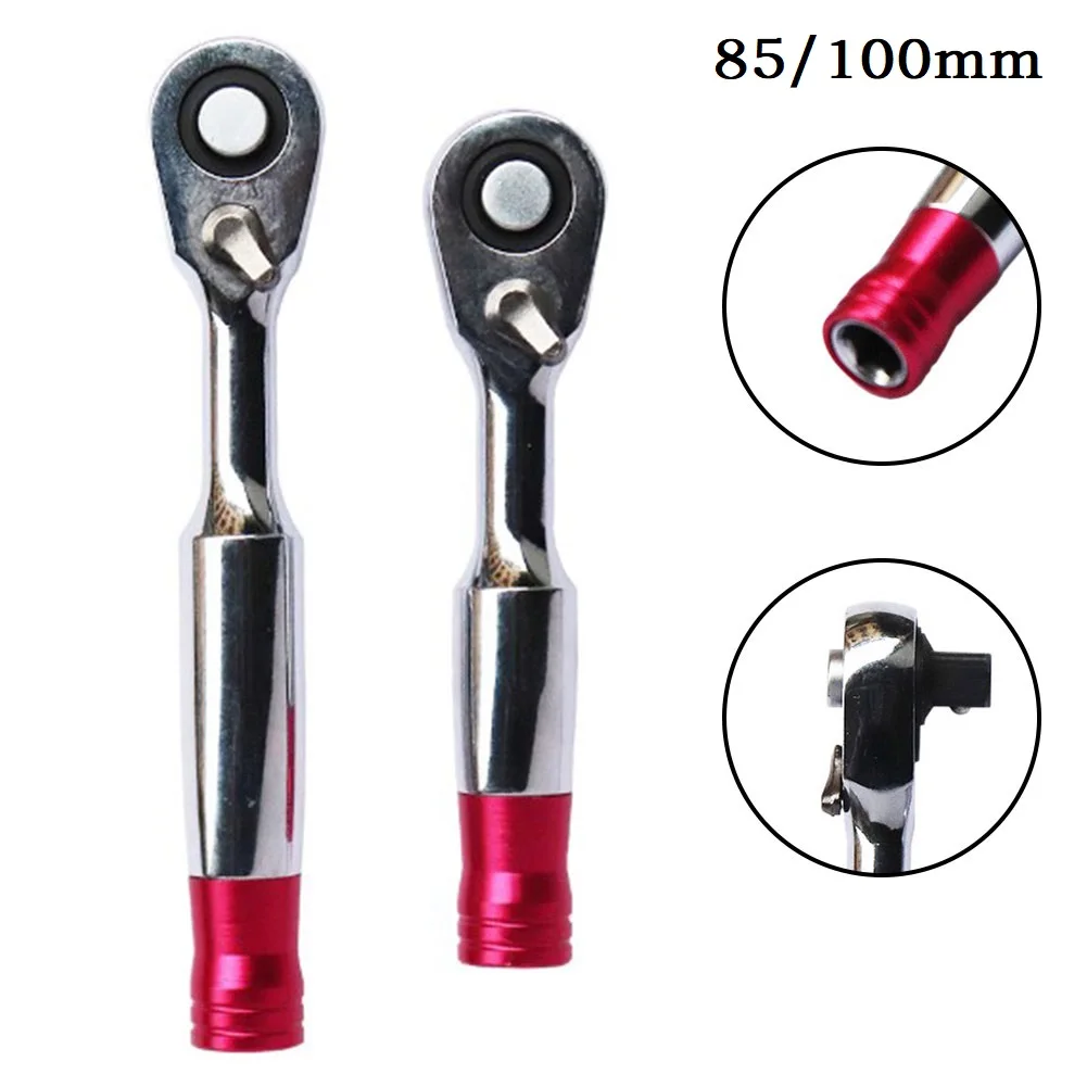 1pc 1/4inch Ratchet Socket Wrenches Screwdriver For Vehicle Bicycle Bike Quick Socket Wrench Hand Hardware Tool 85/100mm
1pc 1/4inch Ratchet Socket Wrenches Screwdriver For Vehicle Bicycle Bike Quick Socket Wrench Hand Hardware Tool 85/100mm