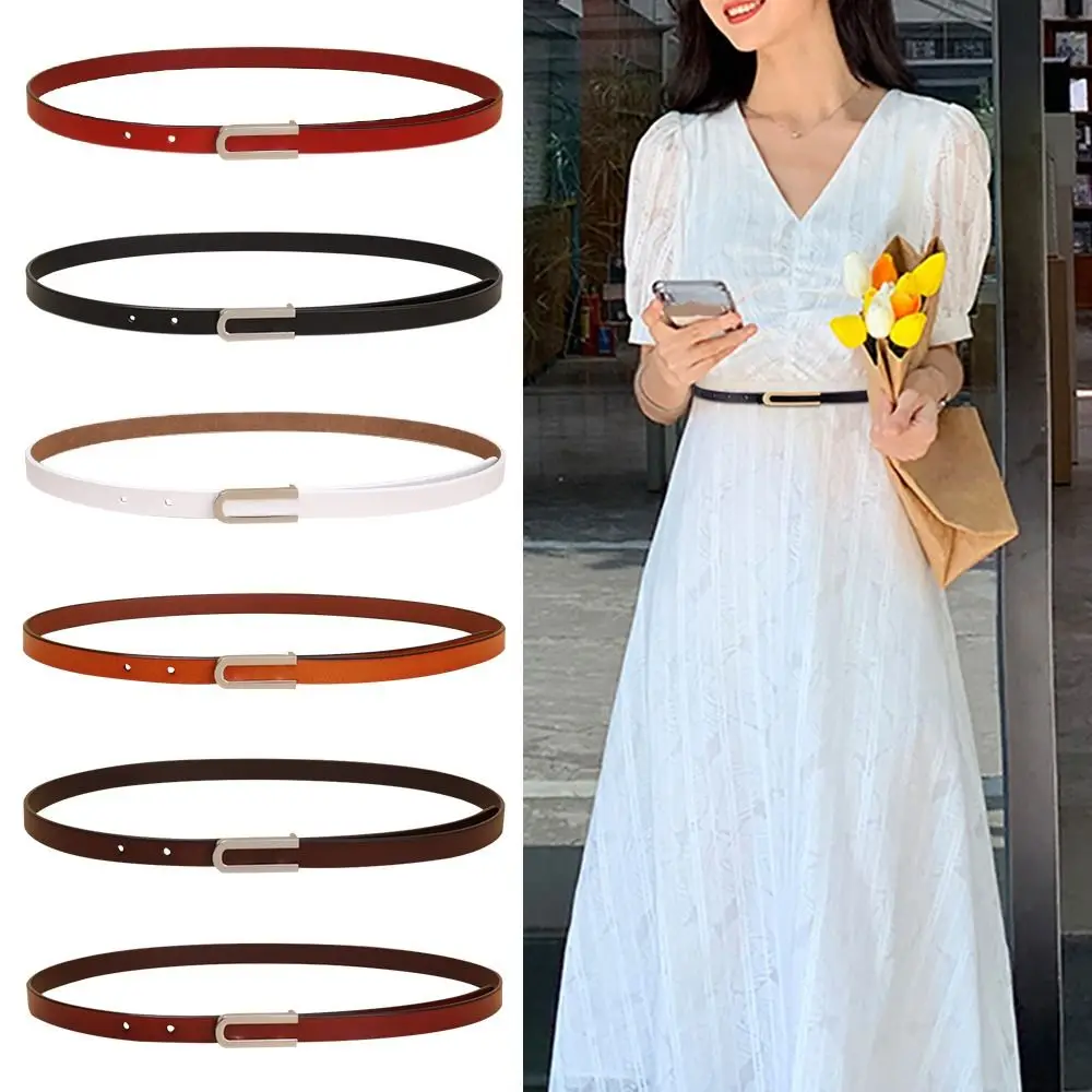 Luxury Design Casual Retro Thin Waist Strap Metal U Buckle Waistband Genuine Cowskin Leather Belt Trouser Dress Belts
Luxury Design Casual Retro Thin Waist Strap Metal U Buckle Waistband Genuine Cowskin Leather Belt Trouser Dress Belts