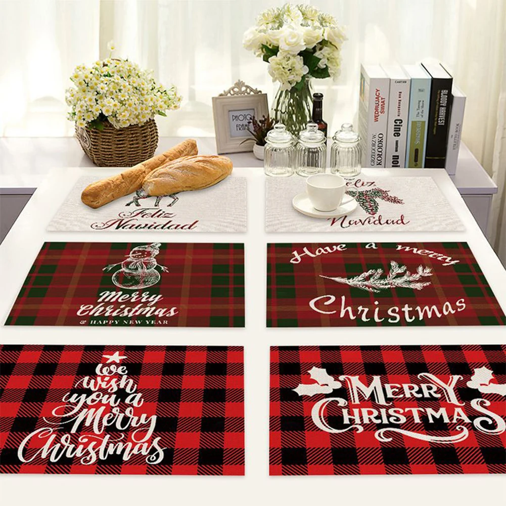 Christmas Place Mat Anti Slip Table Mat Tree Printed Coaster Pad Mats Christmas Party Supplies Kitchen Placemat
Christmas Place Mat Anti Slip Table Mat Tree Printed Coaster Pad Mats Christmas Party Supplies Kitchen Placemat