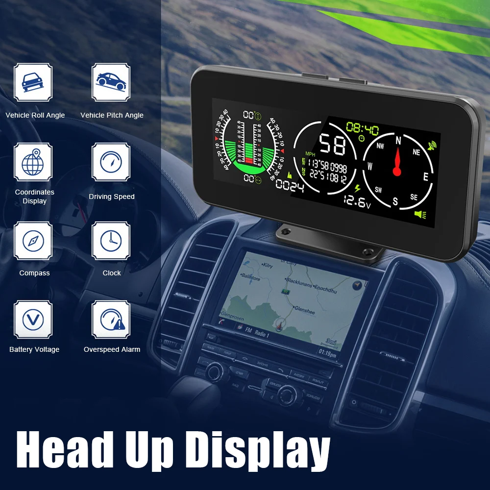 Автомобильный Инклинометр M60 GPS HUD, цифровой измеритель наклона, с компасом, спидометром и щупом, компьютерные аксессуары
Автомобильный Инклинометр M60 GPS HUD, цифровой измеритель наклона, с компасом, спидометром и щупом, компьютерные аксессуары