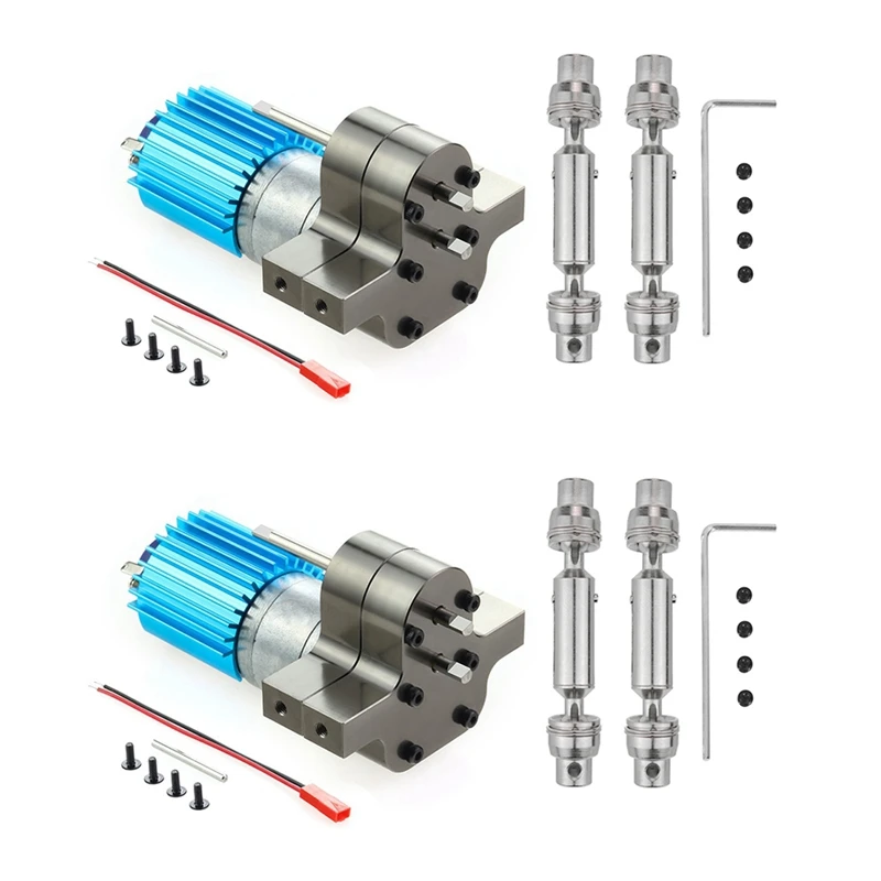2X Metal Transmission Gearbox 370 Motor With Drive Shaft Upgrade Accessories For WPL C14 C24 B24 B36 MN D90 MN99S TI
2X Metal Transmission Gearbox 370 Motor With Drive Shaft Upgrade Accessories For WPL C14 C24 B24 B36 MN D90 MN99S TI