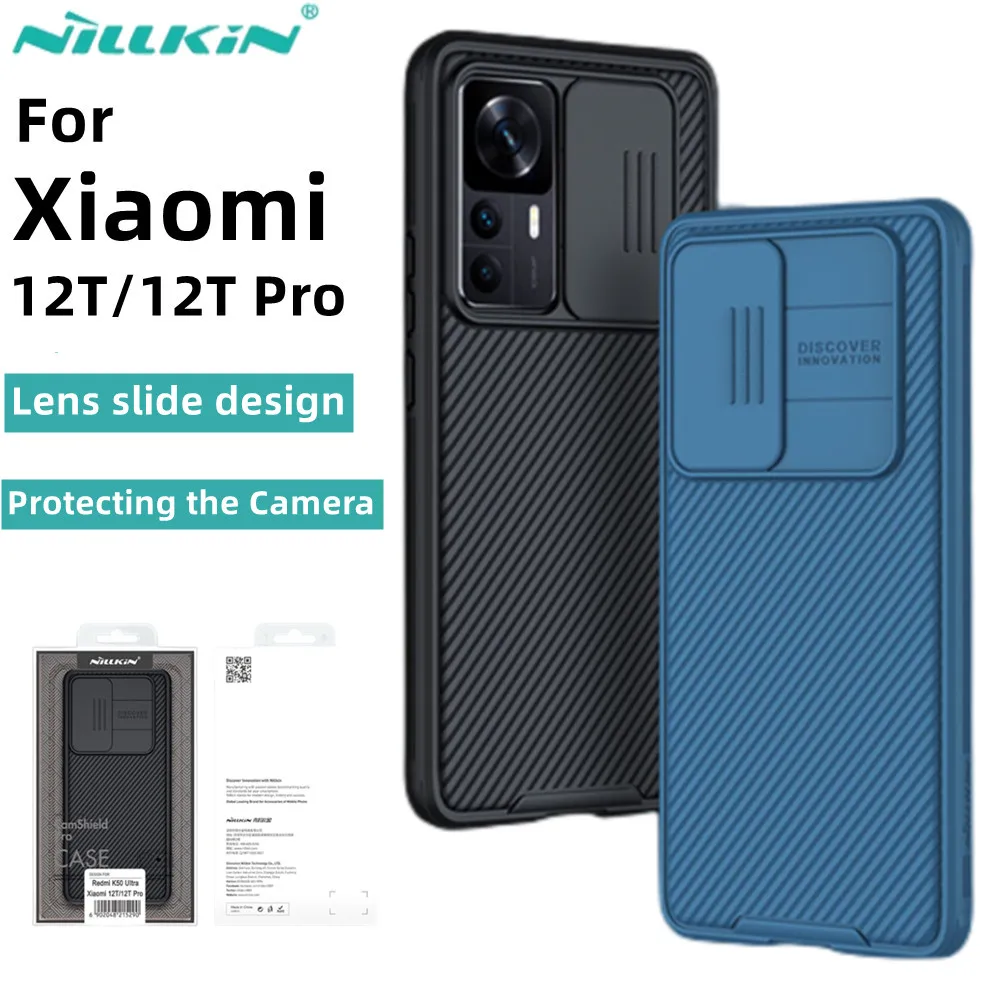 

Nillkin For Xiaomi 12T Pro CamShield Pro Case Slide Camera Cover Protector Hard Cover For Redmi K50Ultra Case For Xiaomi 12T