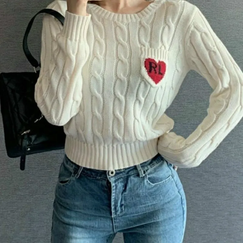 Knitted Long Sleeve Jumper Warmth Pattern Pullover Women Winter Fashion Sweater Korean Lady Preppy Sweet Tops Female Streetwear
Knitted Long Sleeve Jumper Warmth Pattern Pullover Women Winter Fashion Sweater Korean Lady Preppy Sweet Tops Female Streetwear